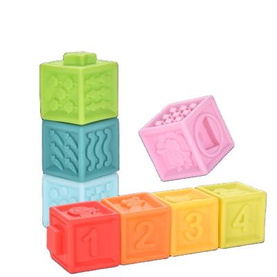 China PP+PVC building blocks for toddlers baby educational toys 6 months baby educational toys 6 months and with numbers, animals and textures for sale