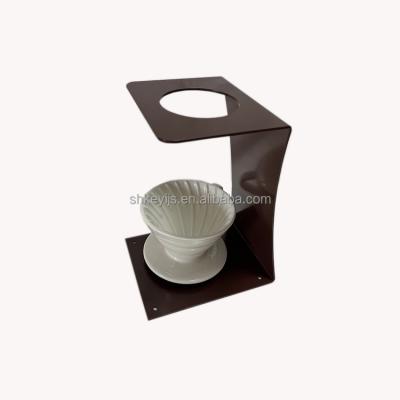 China Traditional Metal Coffee Drip Cup Holder Steel Material Coffee Filter Cup Shelf for sale