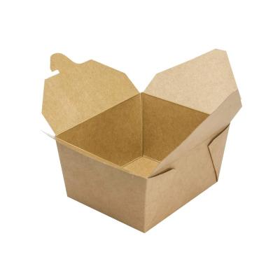 China Recycled Materials Wholesale Kraft Paper Take Out Boxes,Togo Food Containers For Restaurants Industrial Use Food Use Noodle Feature Disposable for sale