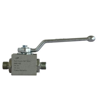 China Convenient Operation Tiemin Hydraulic Ball Valve KHB3K-10LR DN: 08 PN: 315 White Galvanized Carbon Steel High Pressure for sale