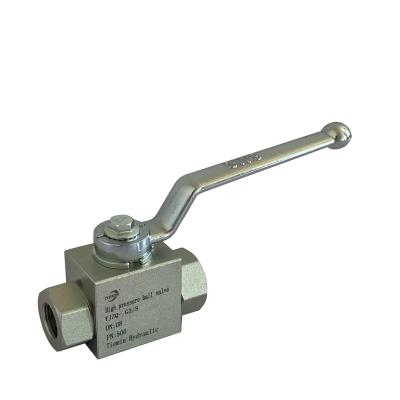 China Tiemin Convenient Operation Hot Sales 2021 YJZQ-G3/8 Hydraulic Ball Valve DN: 08 PN: 500 Carbon Steel White Galvanized for sale