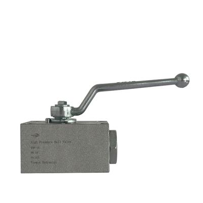 China Convenient Operation Tiemin Hydraulic Ball Valve KHP-16 DN: 16 PN: 315 White Galvanized Carbon Steel High Pressure for sale