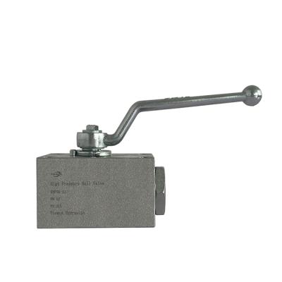 China Convenient Operation Tiemin Hydraulic Ball Valve KHP3K-40 DN: 40 PN: 315 White Galvanized Carbon Steel High Pressure for sale