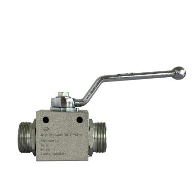 China Convenient Operation Tiemin Hydraulic Ball Valve VH2V-M30x1.5 DN: 10 PN: 500 White Galvanized Carbon Steel High Pressure for sale