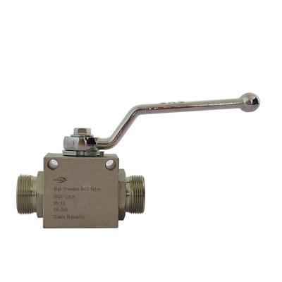 China Convenient Operation Tiemin Hydraulic Ball Valve VH2V-15LR DN: 15 PN: 500 White Galvanized Carbon Steel High Pressure for sale