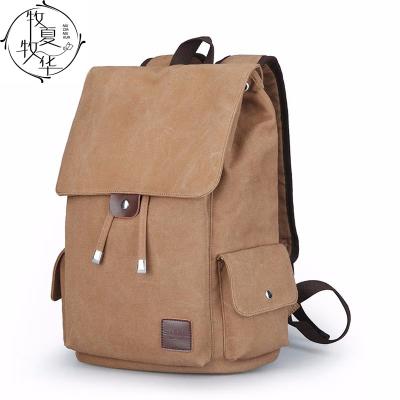 China With USB MXMH Hippie Backpack Customized Wholesale Vintage Coffee Drawstring Backpack Hippie School Man Male Canvas Rucksack for sale