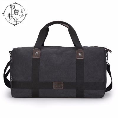 China Portable Men's Business Travel Bag Large Capacity Handbag Canvas Duffel Bag Business Cross - Body Bag for sale