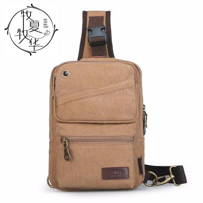 China With USB MXMH Factory Directly Sport High Quality Trunk Bag Waterproof Portable Durable Canvas Sling Shoulder Backpack for sale