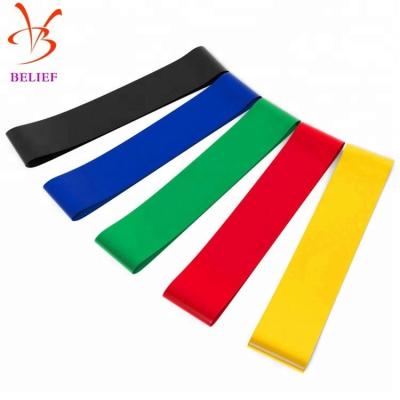 China High Quality Eco-Friendly and Non-toxic Environmentally Friendly Elastic Ring Yoga Training Resistance Loop Band for sale