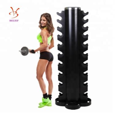 China Steel Storage Rack Gym Equipment Dumbbell Storage Rack For 10 Pairs for sale