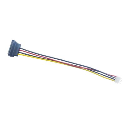 China Computer Hot sale 4Pin FDD Floppy Female to 15Pin SATA Female dc power cord for sale