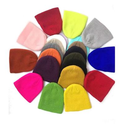 China COMMON 2021 new fashion colors one size fit all adult winter knitted hat beanies for women and men for sale