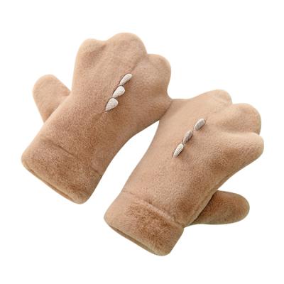 China 100% Polyester Artificial Rabbit Fur Cat Paw Claw Mitt Gloves Skin-friendly And Comfortable Daily Life for sale