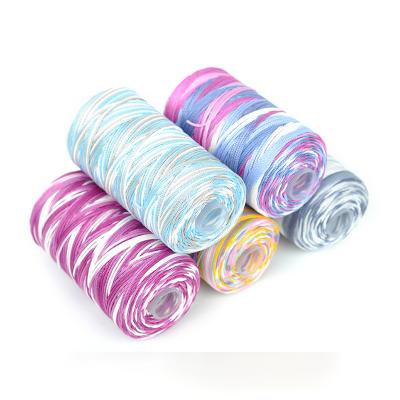 China YUANSHI Multi Color Nylon Anti-pilling Thread 100g 1Strand Reflective Bonded Nylon Viscose Thread For Fishing Net for sale