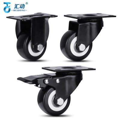 China Factory Sale Amazon Quiet Wear Modern Hot Supply High Quality Replacement Heavy Duty 3 Inch PU Furniture Wheels Movable Casters for sale