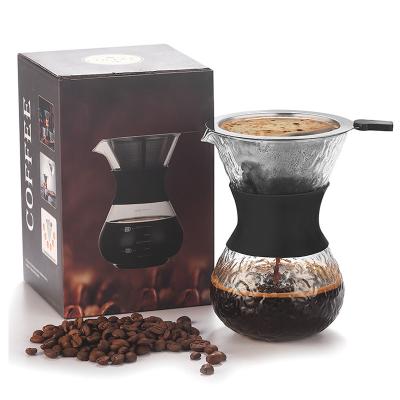 China Custom High Stocked 200ml 300ml Borosilicate Glass Coffee Mugs With Funnel for sale