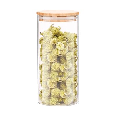 China Universal Food Storage Canister Glass Airtight Storage Bottles Jars For Beans Tea Leaf Coffee Beans Candy Food for sale