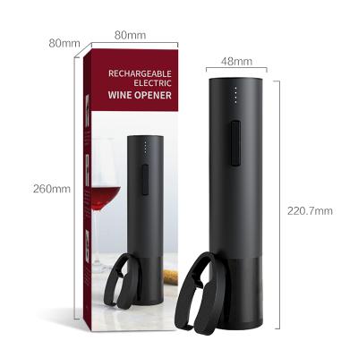 China Rechargeable Wine Opener Wine Bottle Opener Corkscrew Kit With USB Line for sale