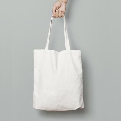 China Custom Recycled Plain White Reusable Shopping Tote Bag Grocery Cotton Canvas Recyclable Organic Bag for sale