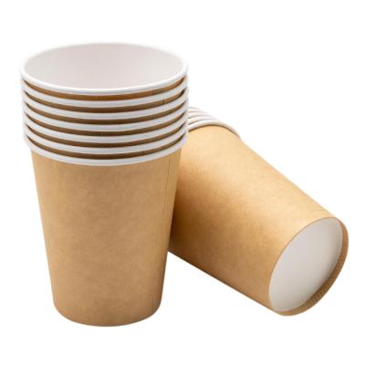 China High Quality Custom Colored Disposable Coffee Tea Paper Cup Wall Coffee Double Disposable Biodegradable Paper Cups for sale