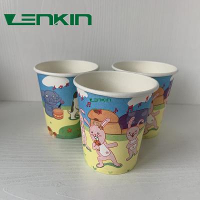 China Custom Logo Paper Food Gold OEM Wall Style Industrial Packing Packaging Paper Disposable Container Coffee Cups 2oz 4oz for sale