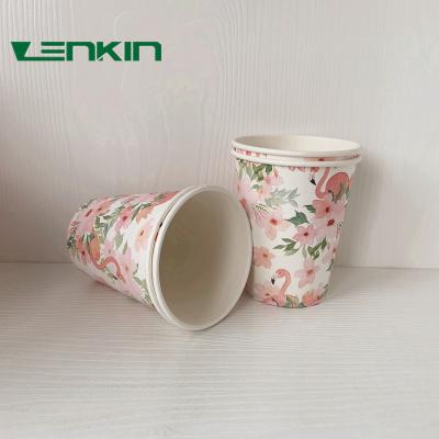 China Disposable Fan 6oz 8oz 12oz Good Flexo Cup Fan 6oz 8oz 12oz Custom Printing Wall Style Wrapping Color Feature Paper Material for sale