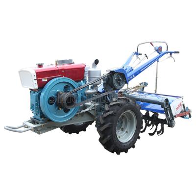 China Chinese Electric Factory Farm Tractor Starting 2 Wheel Hand Walking Cultivator Tractors Prices for sale