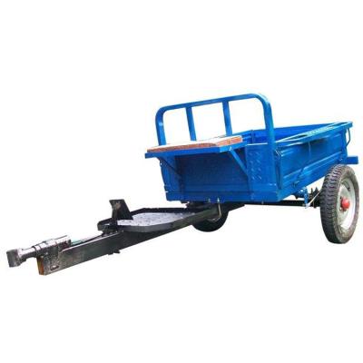 China Factory Direct Sale Hydraulic System 5 Ton Farm Rock Trailer Hydraulic Farm Tractor Trailer With Stump Axle for sale