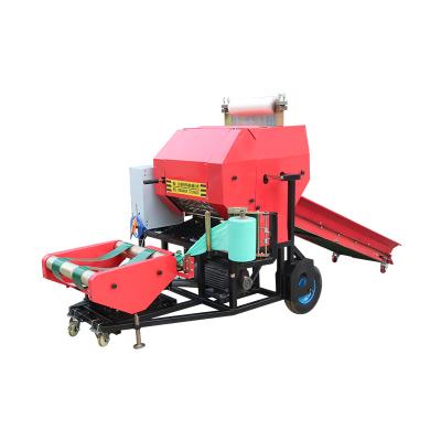 China baler and wrapper for mini electric silage walking tractor rice wheat stalk corn silage hay baler machine in Kenya for sale