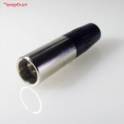 China audio & Metal Video Collar XLR 3pin Male Mini XLR Plug for sale