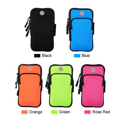 China KAIFEI waterproof running bag mobile phone waterproof armband for phone large capacity sports phone pocket for sale