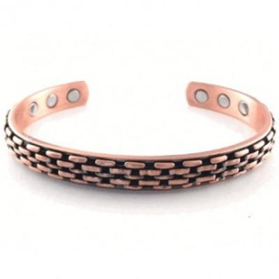 China 316 Stainless Steel  Bangle Bracelet Magnetic Copper Cuff Bracelet For Health for sale