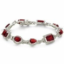 China Lady Red Bead Fancy Natural Gemstone Bracelet Jewellery of 925 Sterling  Silver for sale