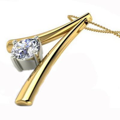 China Gold Plated  Fashion Jewelry Necklaces Diamond Necklace Design For Lover for sale