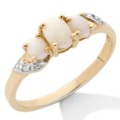 China White Moonstone Ring With Yellow Gold plated for sale