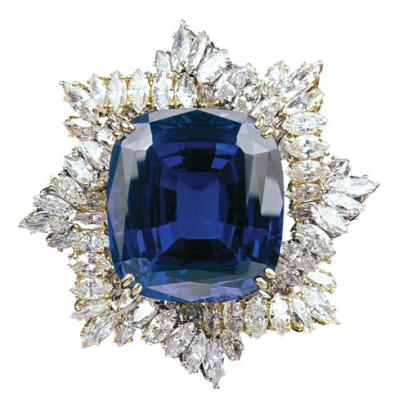 China 925 Silver Blue Rhinestone Brooch Unique Handcrafted Jewelry for Anniversary Gift for sale