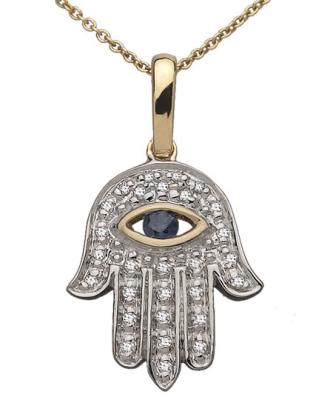 China 925 Silver Hamsa Hand Jewelry Hand of Fatima Evil Eye Necklace for sale