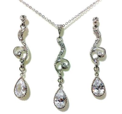 China Unique Elegant Vintage Crystal Prom Jewelry Sets For Women Design for sale