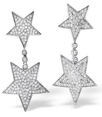 China Fantastic Fashion Design  Micro Pave Jewelry Micro Pave Star Drop Earrings for sale