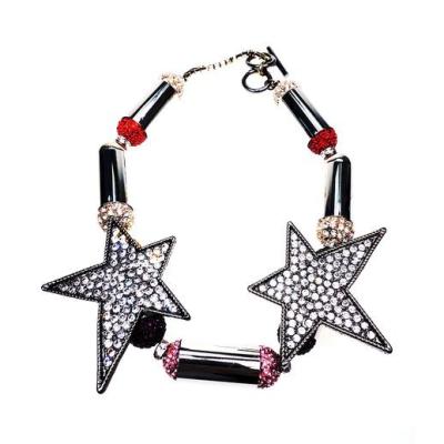 China El chapado en oro negro personalizó la pulsera de la estrella de la circona cúbica de la joyería en venta