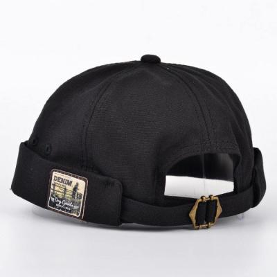 China Wholesale Brimless Simple Fashionable Vintage Character Hat No Sun Visor Beanie Docker Cap Custom Logo for sale