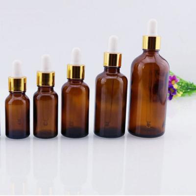 China Personal Packaging 5ml 10ml 15ml 20ml 30ml 50ml 100ml Amber Glass Clear Essential Oil Skin Care Bottle Glass Dropper Bottle for sale