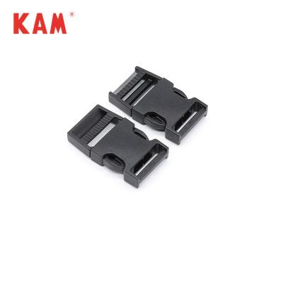 China New Design 25mm Nickel Free Black Side Release Plastic Buckles For Luggage for sale