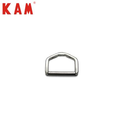 China Nickel Free KAM Customized Fashion D-Ring Metal Slip Free Buckle for sale