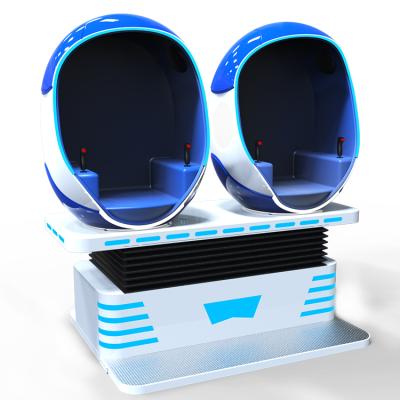 China 2020 Theme Park Design Double Seats 9D VR Cinema Pod VR Game Simulator 360 Degree Attractive VR Chair For Kids for sale