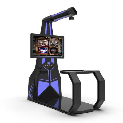 China Indoor VR Games For Malls 9D VR Simulator Arcade Cinema Chair 9D VR Shooting Walker Virtual Reality Exercise Gym L110*W200*H230cm for sale