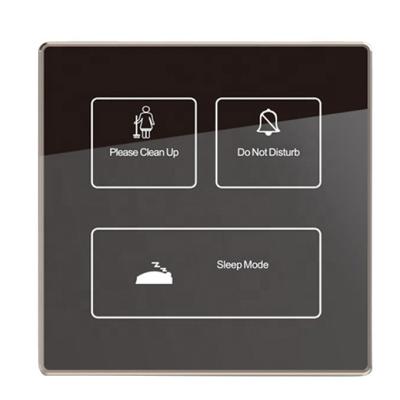 China Tempered Glass Wired Or Wireless Smart Panel Smart Lighting Control Zigbee Protocol Smart Home Hotel Control Touch Switch for sale