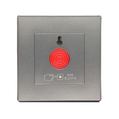 China Type 86 Black SOS Emergency Emergency Fire Alarm Emergency Call Button Switch Panel Manual Switch GLMZK-ZBCNCSOS-2 for sale