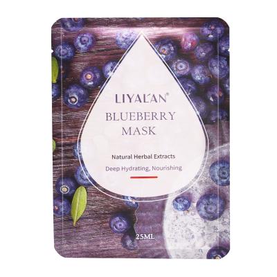 China Moisturizer OEM Whitening Natural Organic Hyaluronic Fruit Sheet Mask Vitamin C Hydration Facial Mask Moisturize for sale