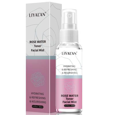 China Toner Drop Shipping Organic Rose Water Oil Control Face Skin Toner Moisturize Rose Water Spray Facial Mist for sale